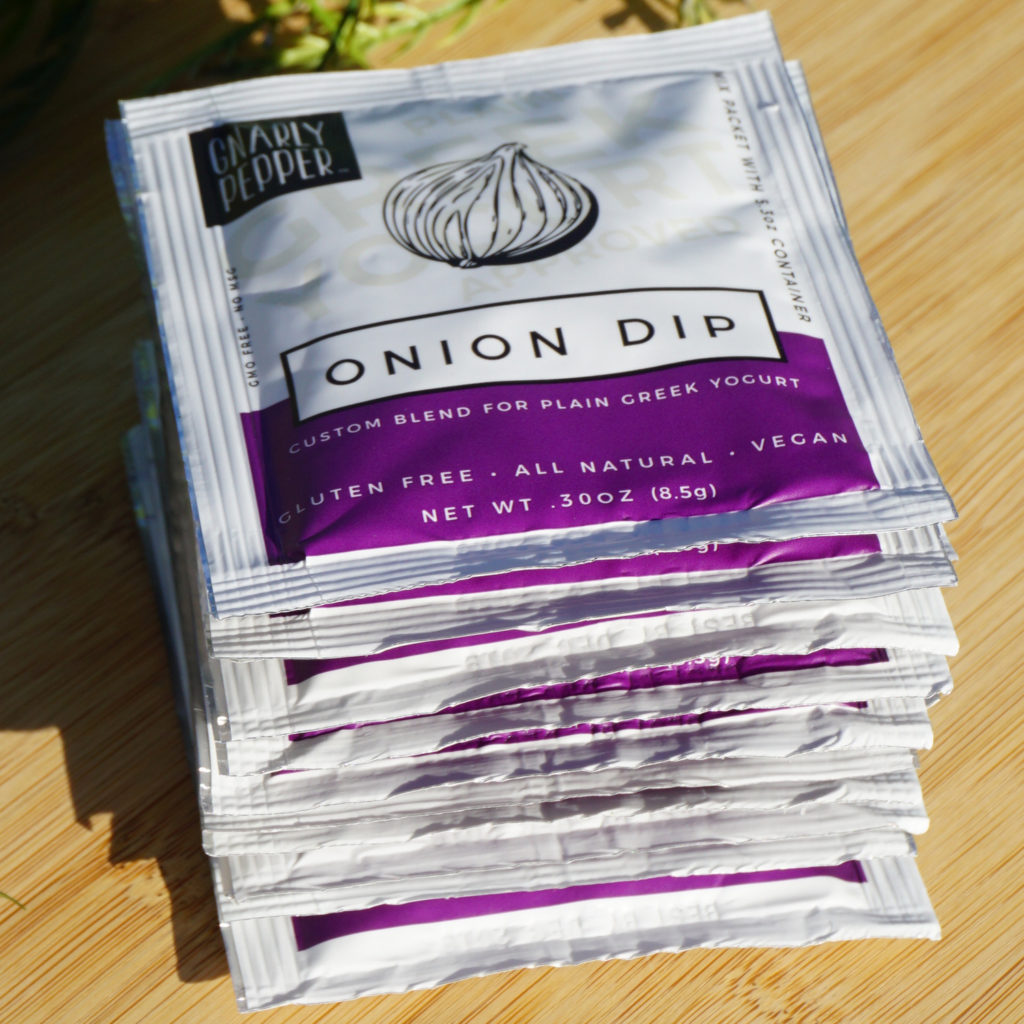 12pk Onion Dip Tear Packets Gnarly Pepper