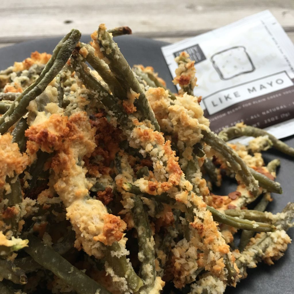 healthy, gnarly, pepper, green, bean, fries, baked fries, veggie fries, vegetable fries, no flour, like mayo, unique breading, panko bread crumbs, green beans, egg whites, egg wash, oven baked, recipe, seasoning, blend, dip, mix, veggie