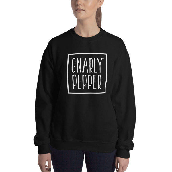 gnarly pepper, gnarly, pepper, sweatshirt, black, oversized, black, logo, shirt, food, startup, logo, ariana, grande, style