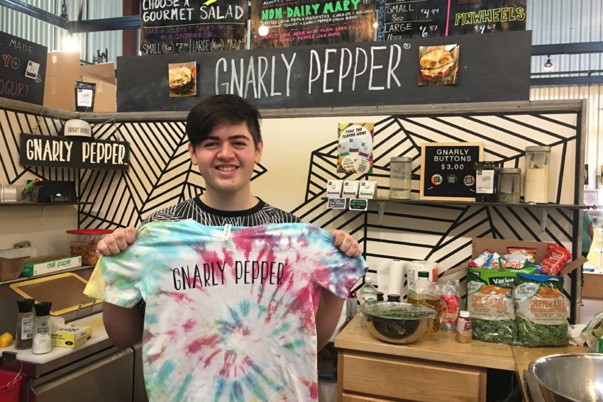 tie dye, cedar rapids, iowa, newbo city market, gnarly pepper, local, t-shirts, unique